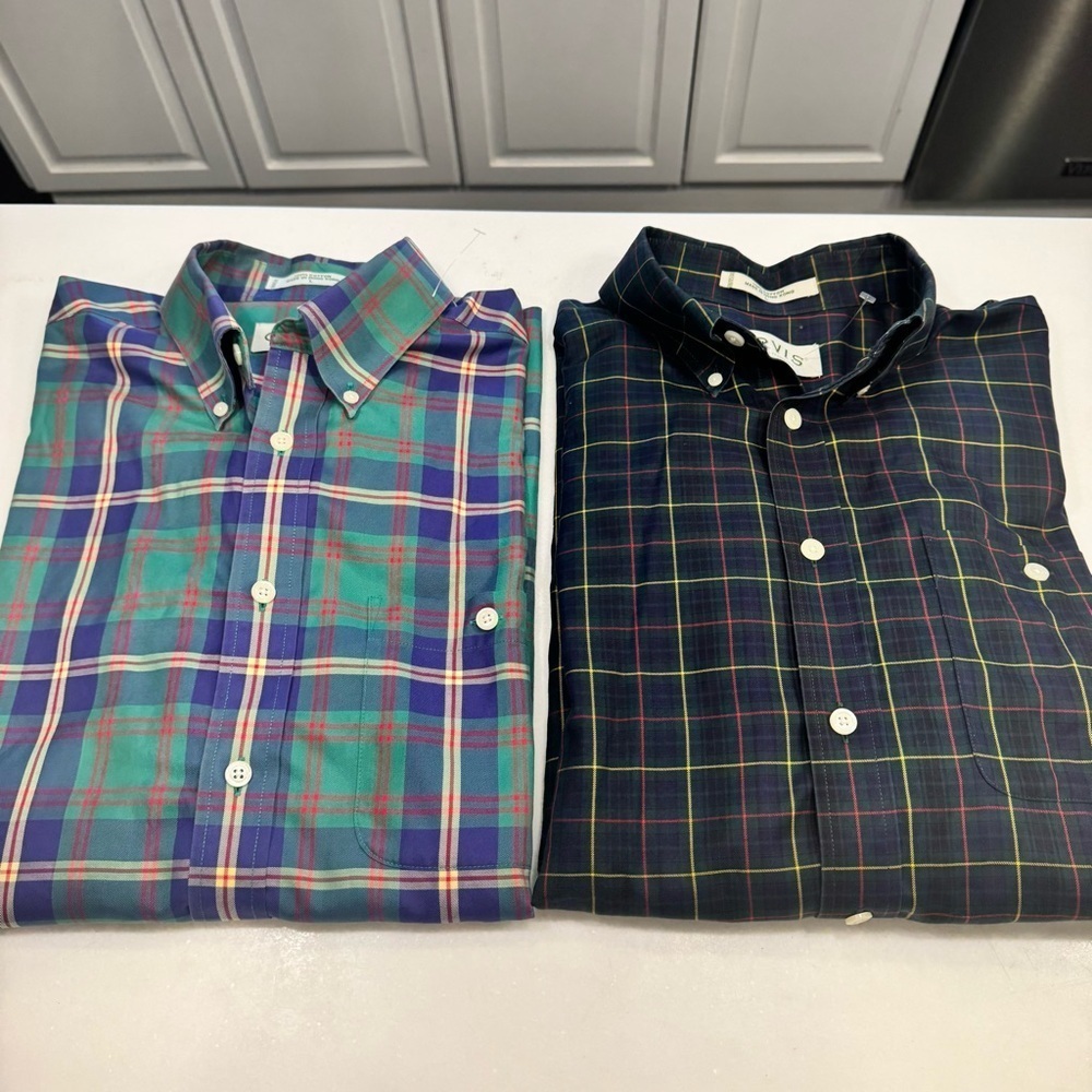 Orvis Men’s LOT OF 2 Long Sleeve Button Down Plaid Shirts Size Large - Picture 10 of 14